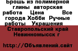 Брошь из полимерной глины, авторская работа. › Цена ­ 900 - Все города Хобби. Ручные работы » Украшения   . Ставропольский край,Невинномысск г.